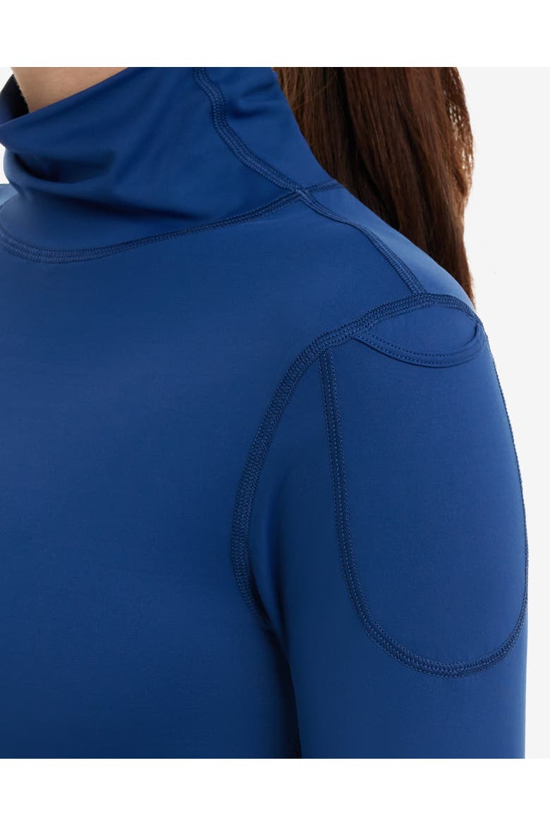 Women's Long Sleeve UV Protection Turtleneck Shirt, Alternate, color, Navy