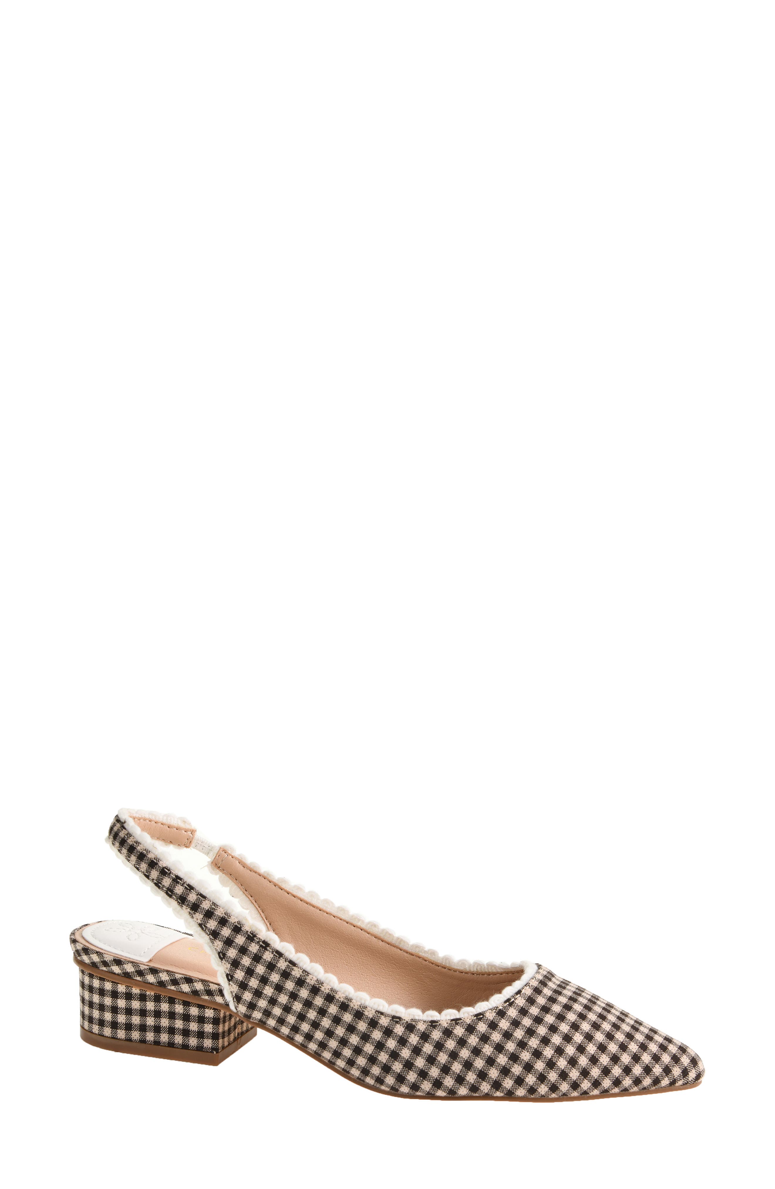 Mayberry Pointed Toe Slingback Pump, Alternate, color, BROWN MULTI