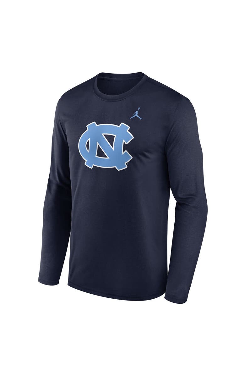 Jordan Brand Men's Jordan Brand Navy North Carolina Tar Heels Primetime Primary Legend Long Sleeve T-Shirt, Alternate, color, 