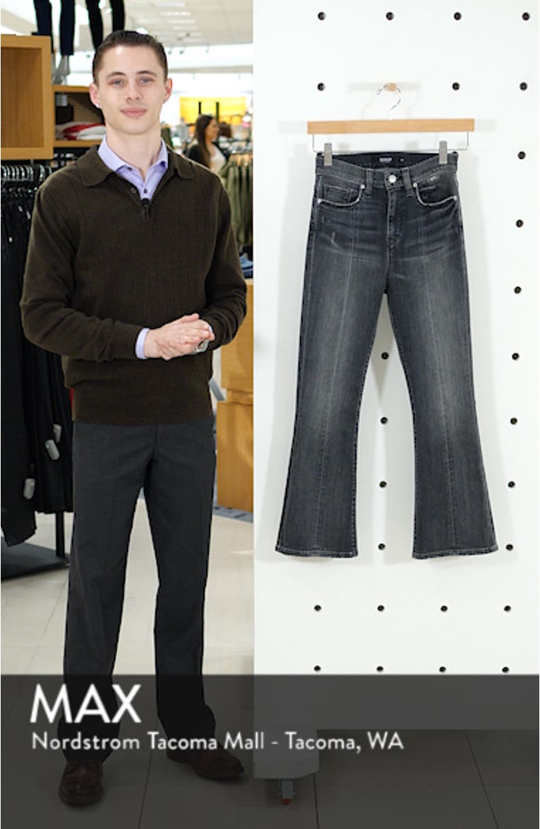 Holly High Waist Crop Flare Jeans, sales video thumbnail