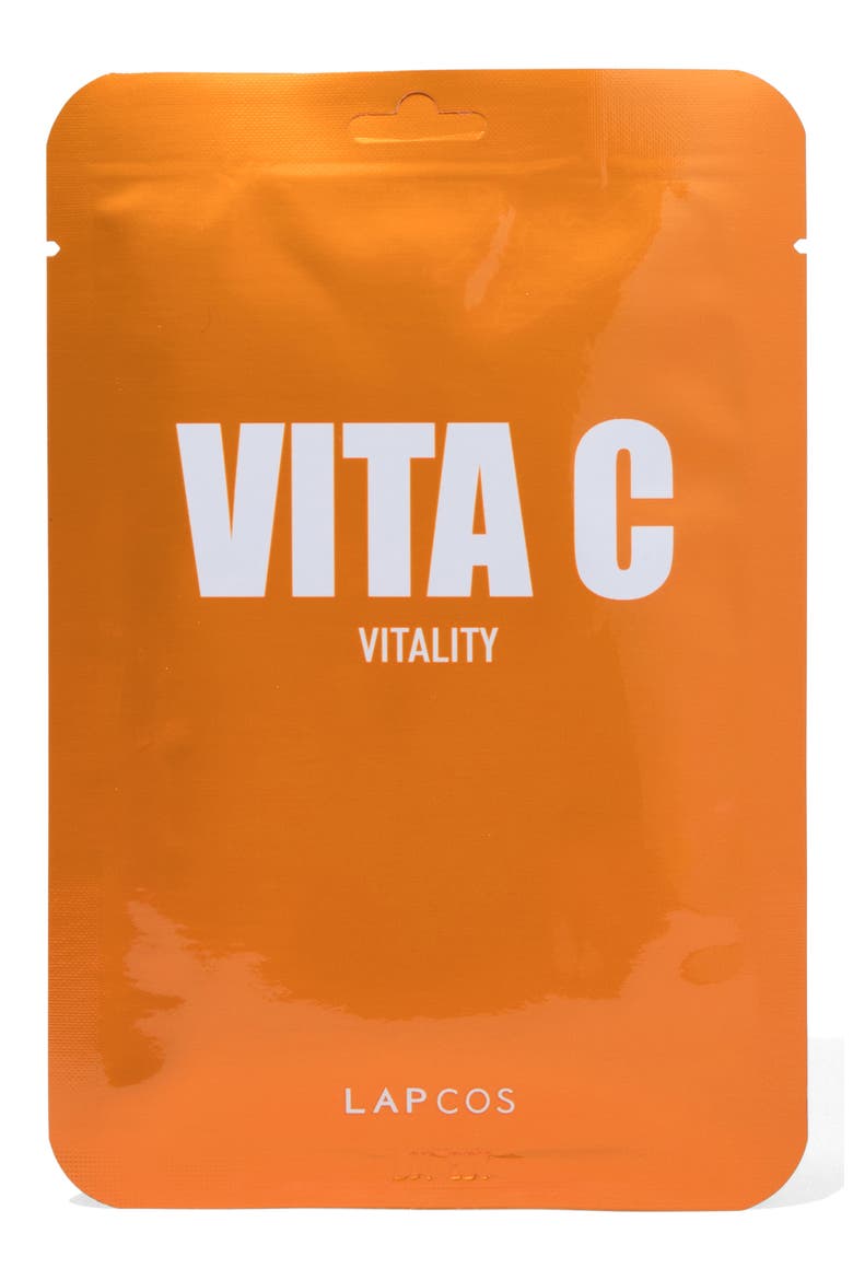 Vitamin C Vitality Sheet Mask, Main, color, ORANGE