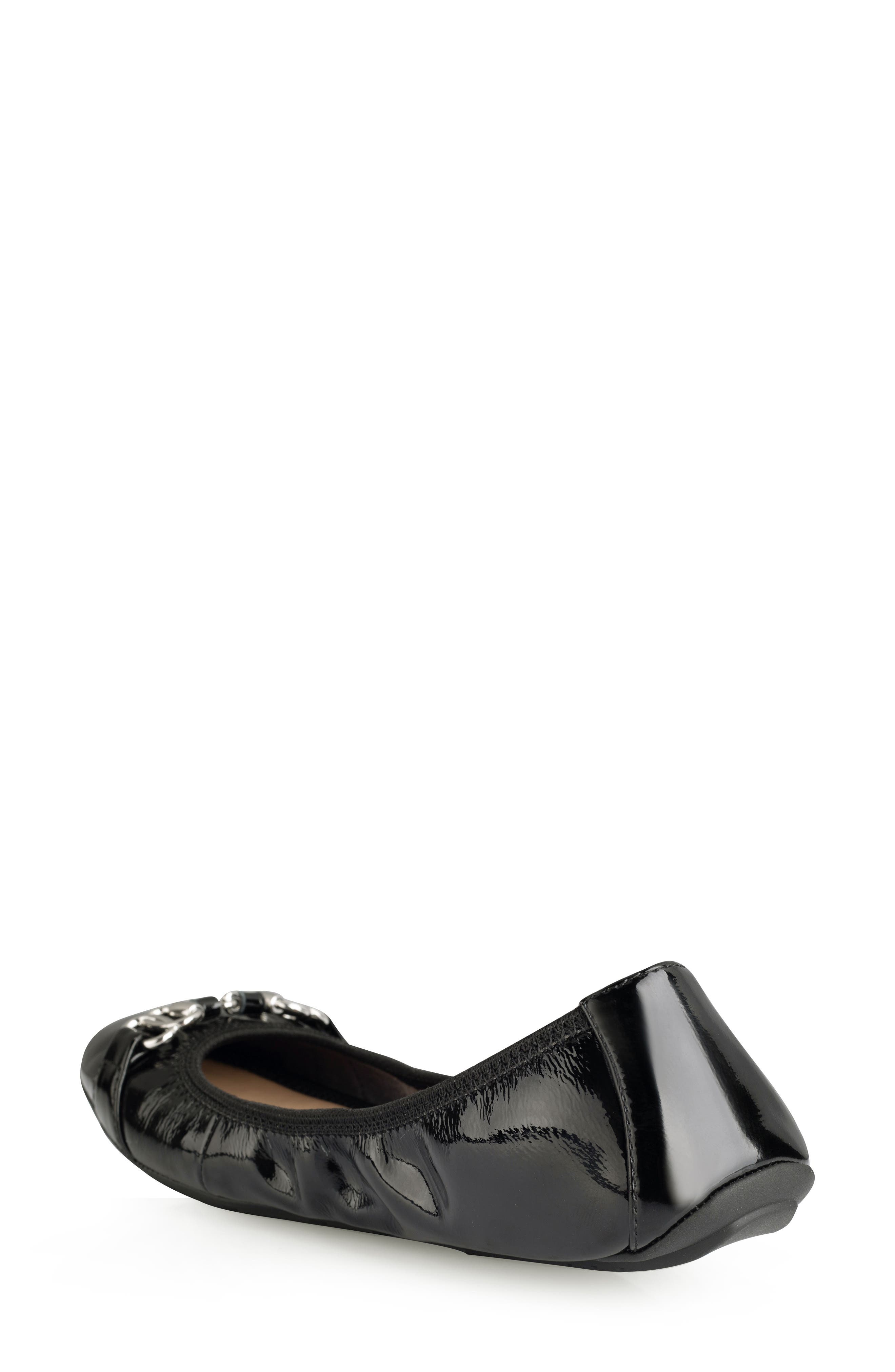 Me Too Olympia Skimmer Flat, Alternate, color, Black Patent