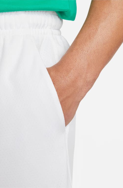 Nike Club Flow Mesh Shorts In White