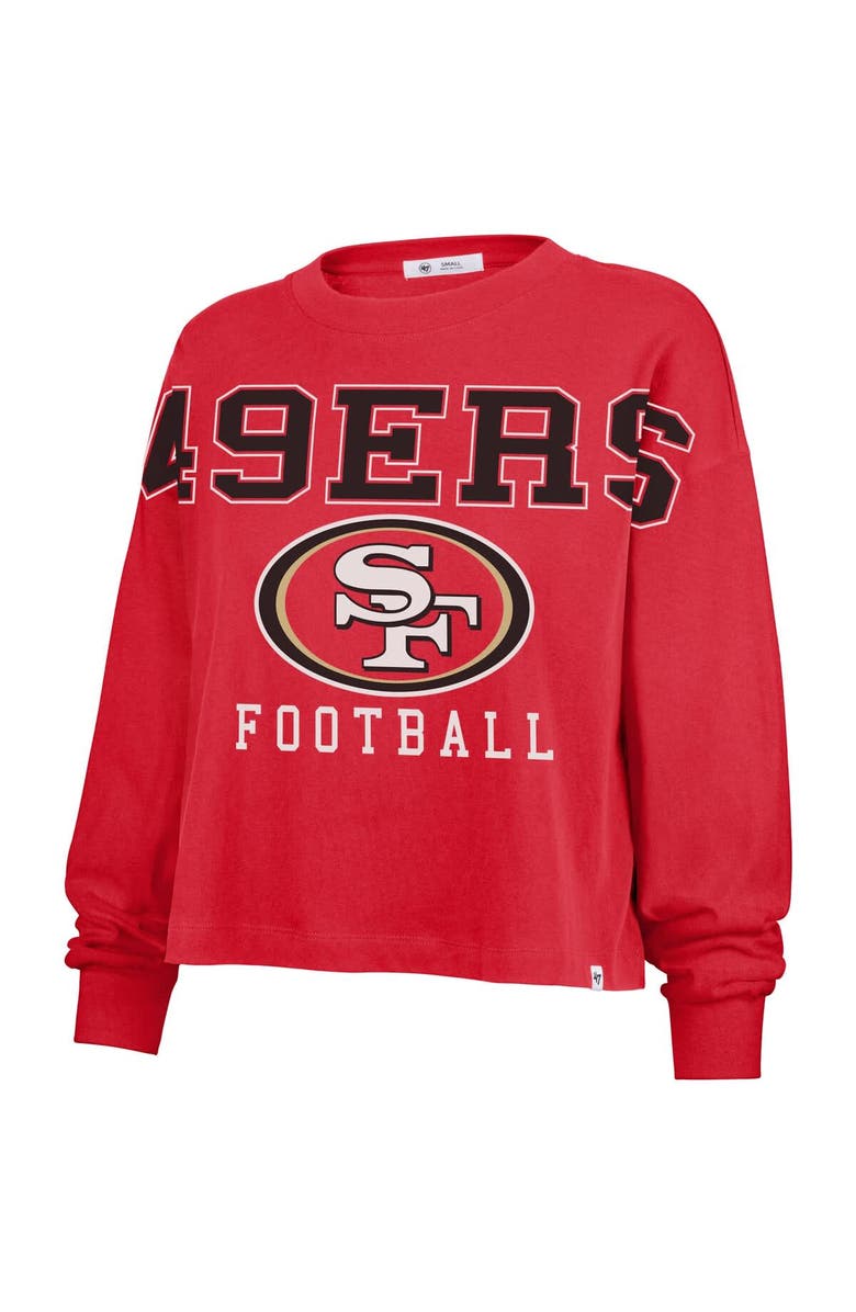 '47 Women's '47 Scarlet San Francisco 49ers Outreach City Oversized Long Sleeve T-Shirt, Alternate, color, Scarlet