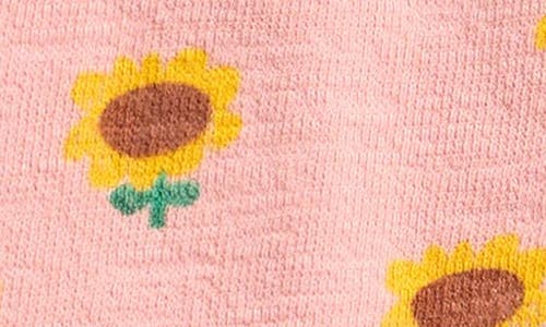 Bobo Choses Sunflower Allover Cotton Dress In Light Pink