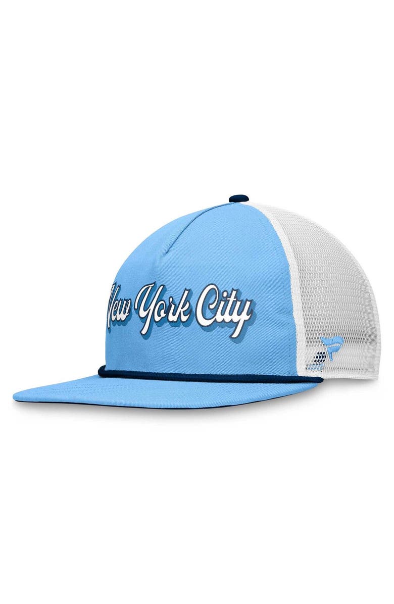 FANATICS Men's Fanatics Branded Light Blue/White New York City FC True Classic Golf Snapback Hat, Alternate, color, 