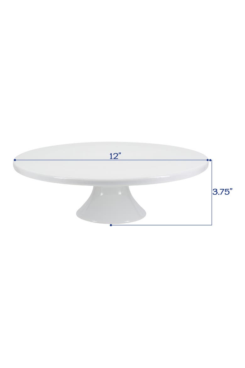 Round Cake Stand, Alternate, color, WHITE