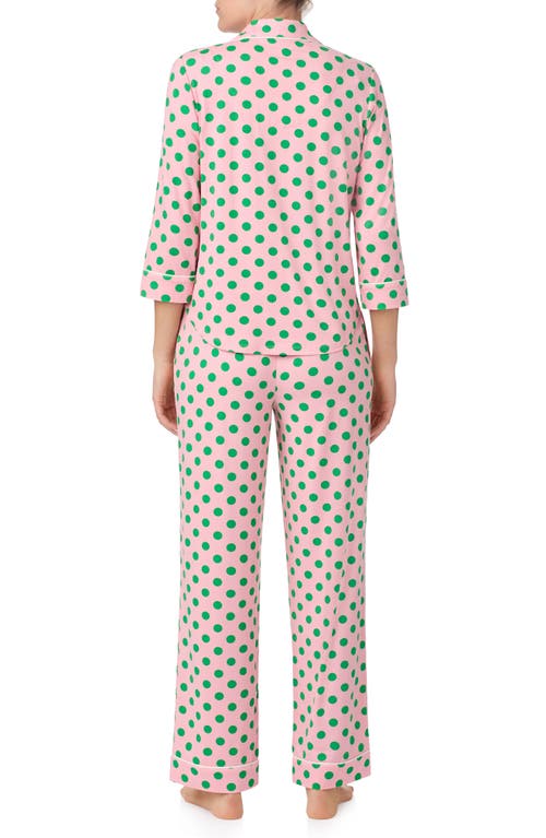 Kate Spade New York Print Jersey Pajamas In Pink/prt