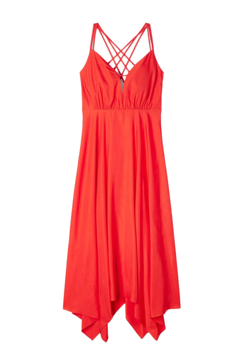 Asymmetric maxi dress, Alternate, color, Red