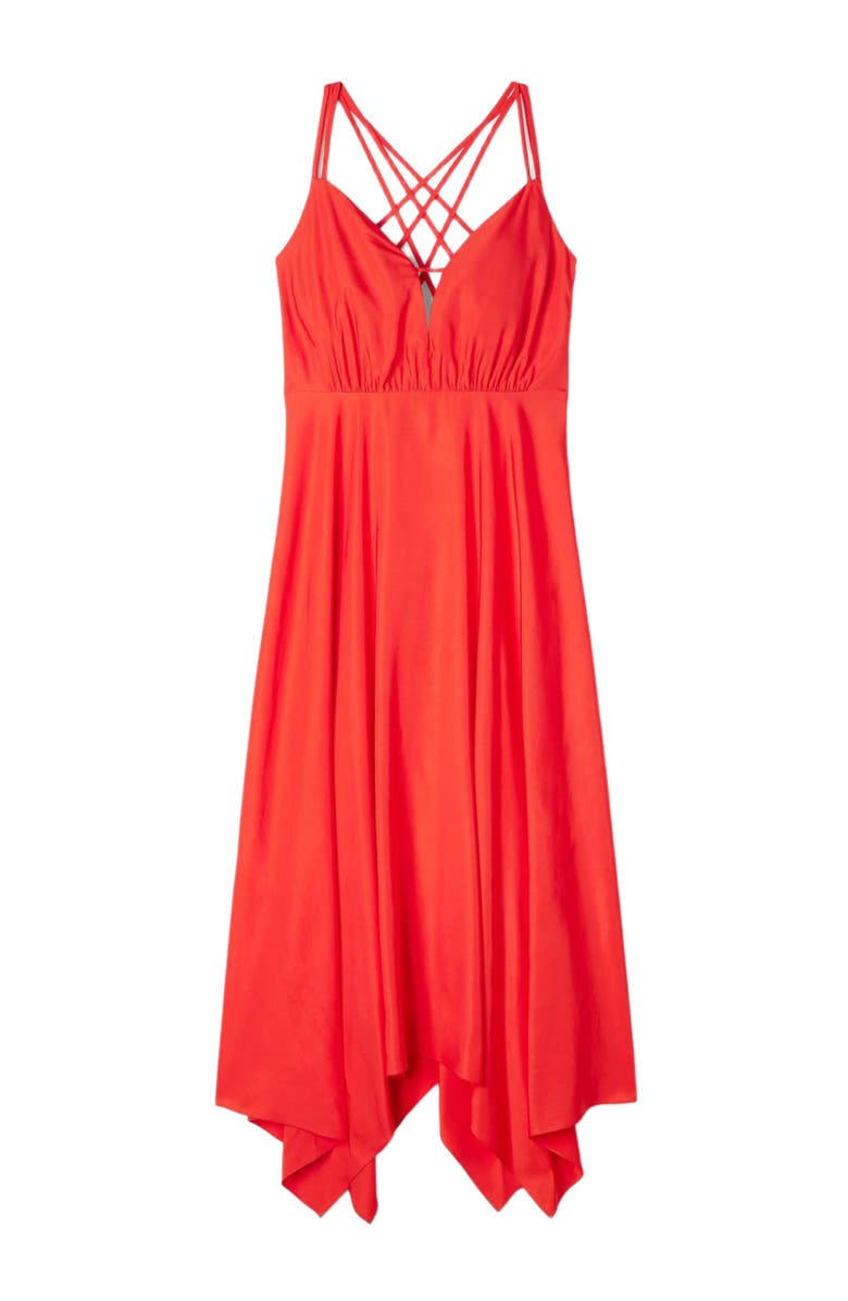 SANDRO Asymmetric maxi dress, Alternate, color, Red