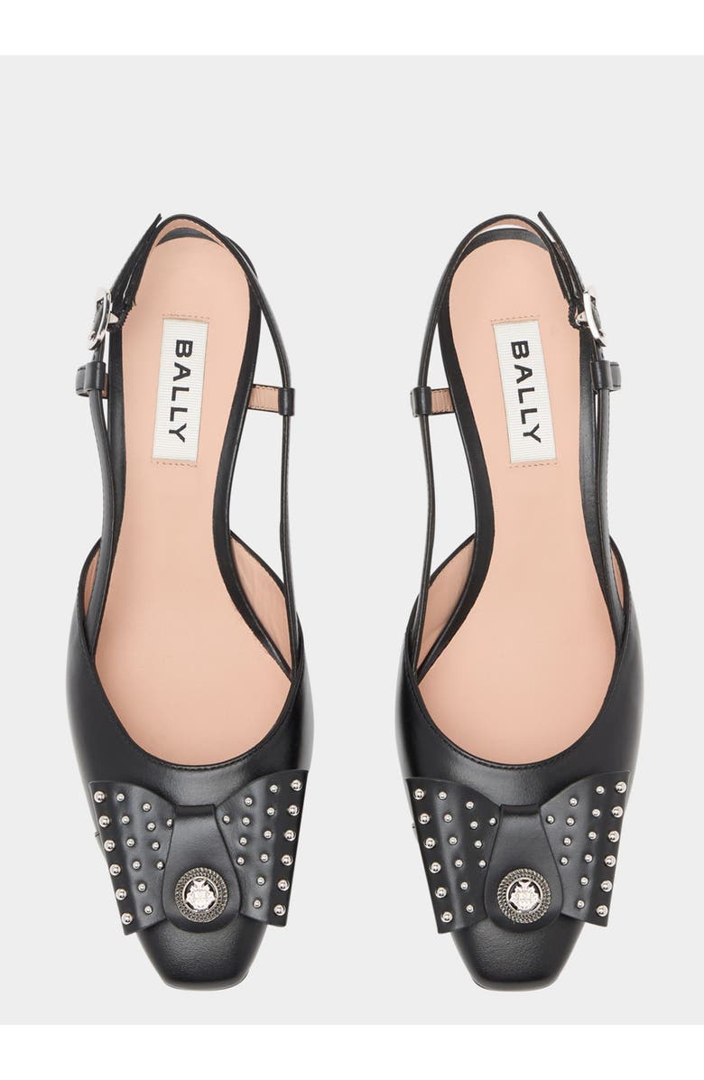 Bally B-Bow Slingback Pump in Calf Leather, Alternate, color, Black