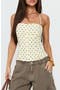 selected Yellow / Brown Polka