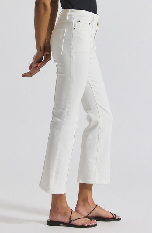 Derek Lam 10 Crosby Perce Pintuck Pleat Comfort Stretch Crop Jeans In White