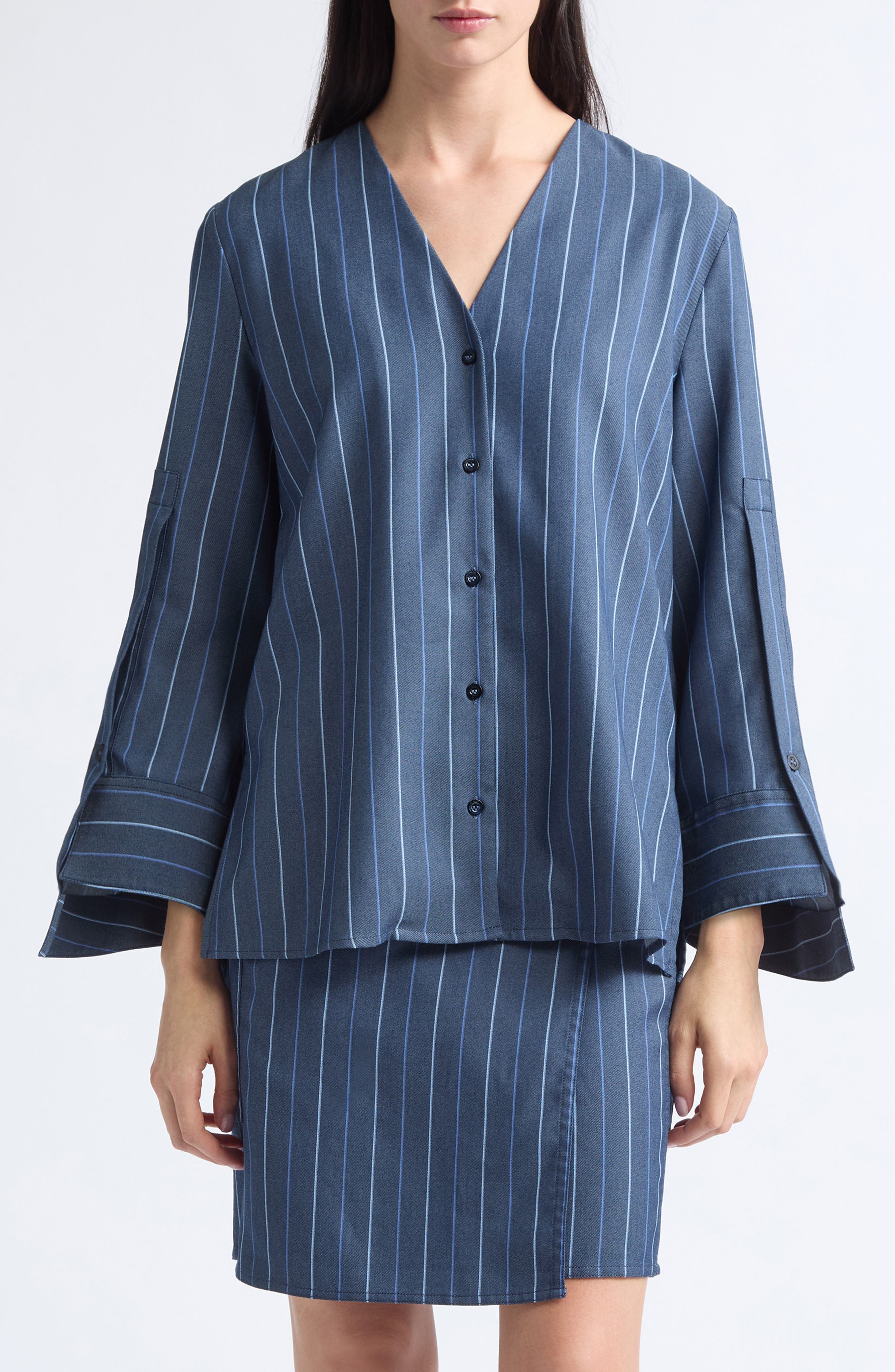 selected STRIPED BLUE