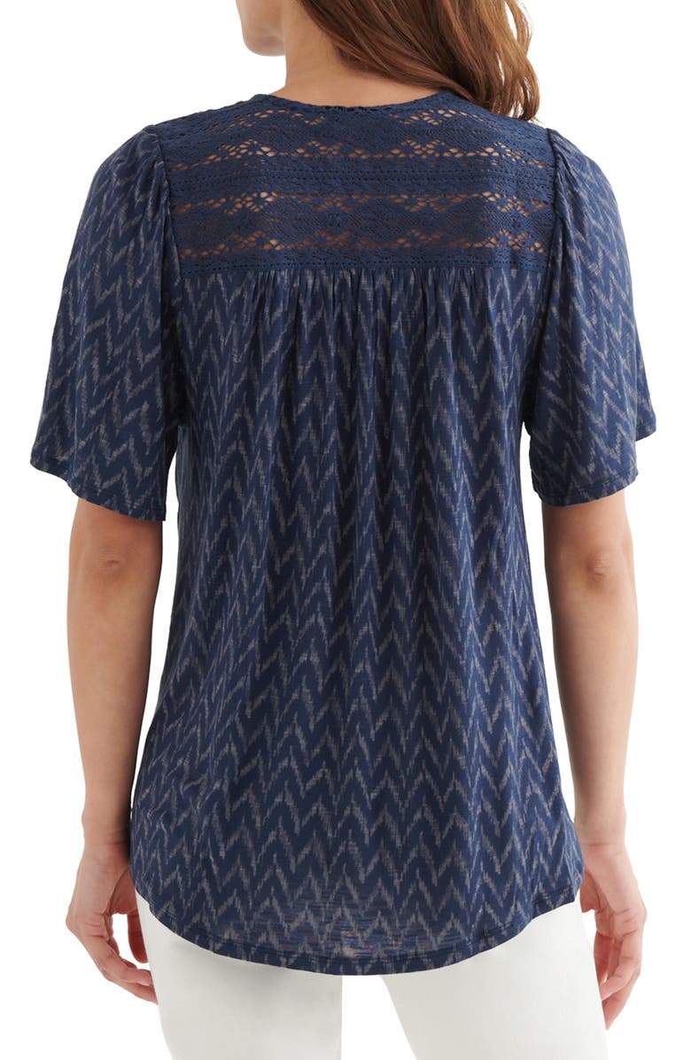 Lucky Brand Embroidered Boho Blouse, Alternate, color,