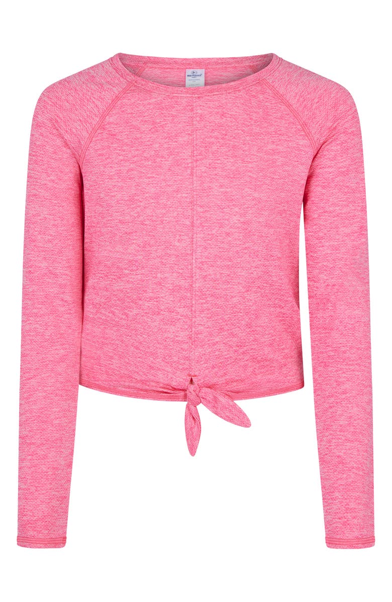 90 DEGREE BY REFLEX Kids' Gianna Mesh 2-Pack Assorted Tops, Alternate, color, Raspberry Sorbet/Heather Black