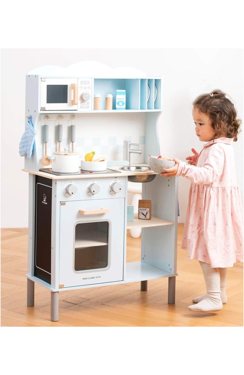 NEW CLASSIC TOYS Kitchenette Modern Electric Cooking, Alternate, color, Blue