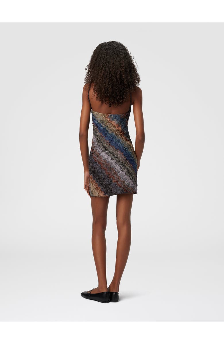 Missoni Mini Dress In Raschel Fabric, Alternate, color, Blue