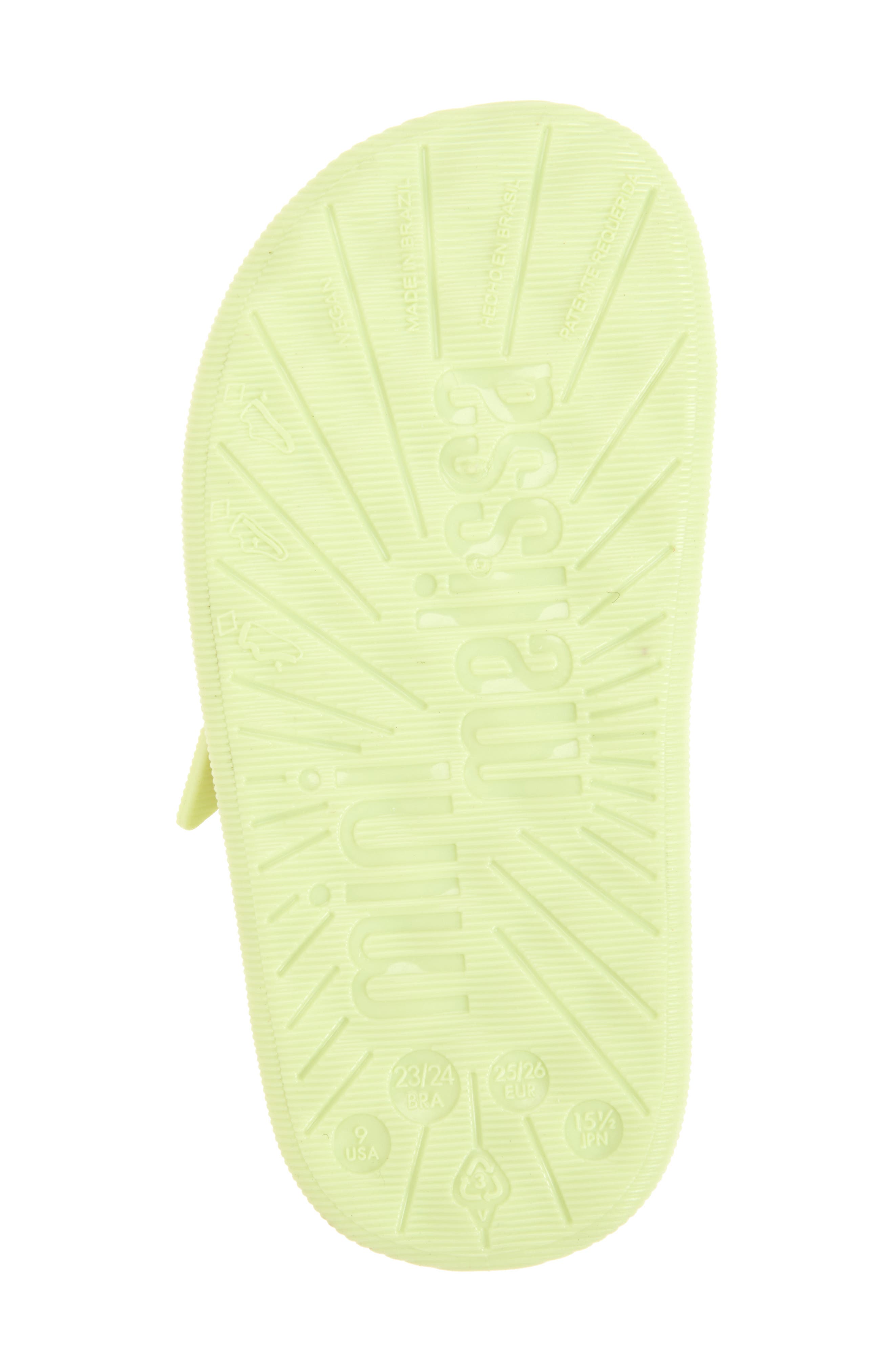 Mini Melissa Kids' Kaiteki Sandal, Alternate, color, Green/ Brown