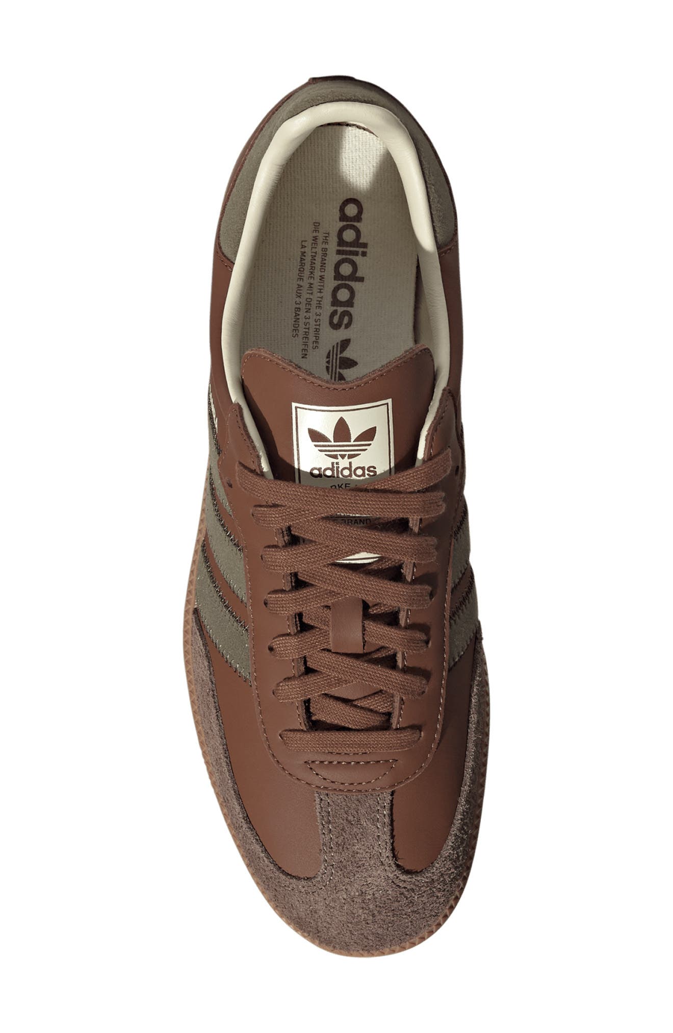 Gender Inclusive Samba OG Sneaker, Alternate, color, BROWN/ OLIVE/ EARTH STRATA