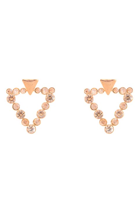 Triangle Crystal Earrings