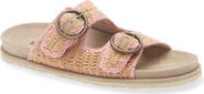 Laidback London Clay Crochet Buckle Strap Slide Sandal