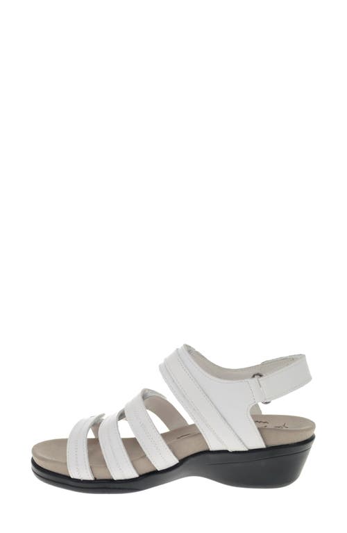 Propét Ainsley Wedge Sandal In White