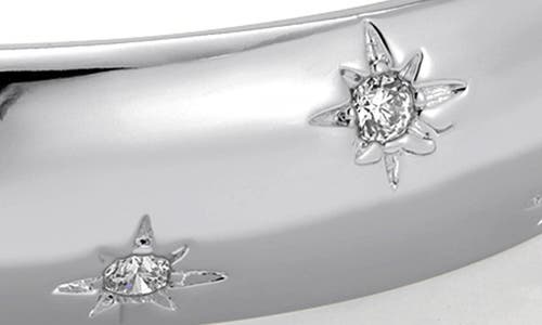 Miranda Frye Celeste Cubic Zirconia Cuff Bracelet In Metallic