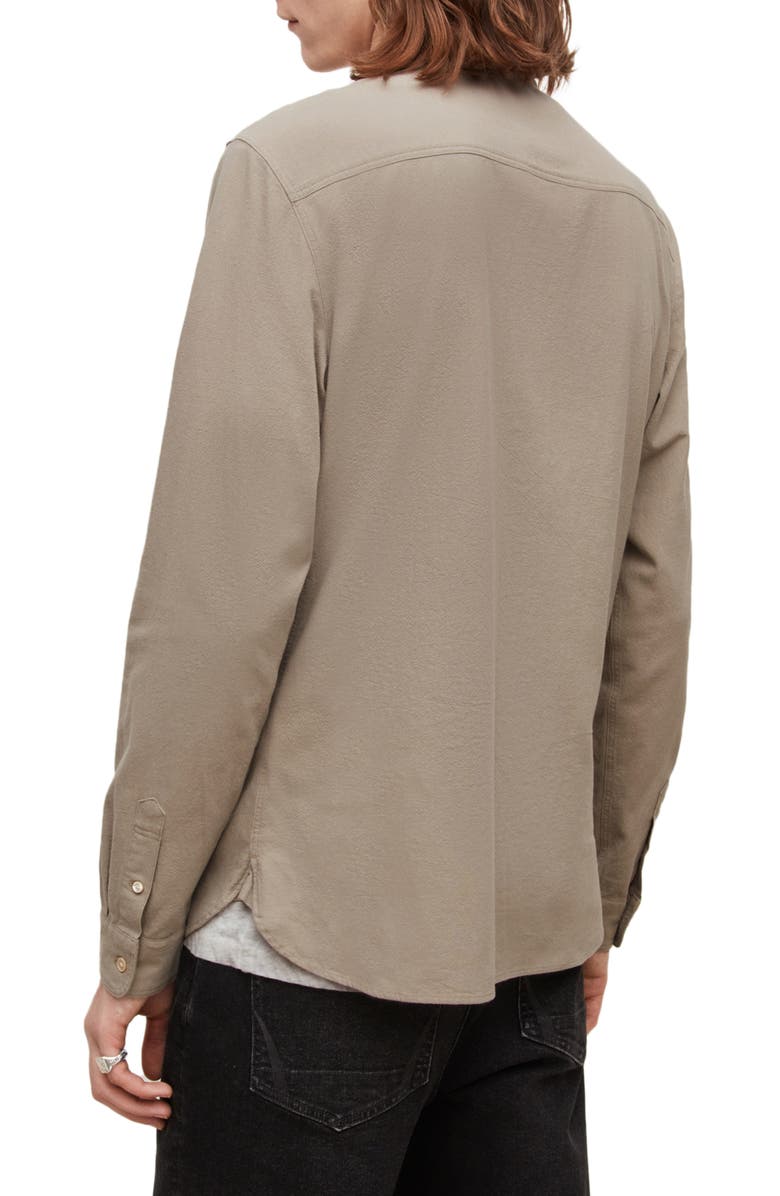 AllSaints Lovell Cotton Button-Up Shirt, Alternate, color, 