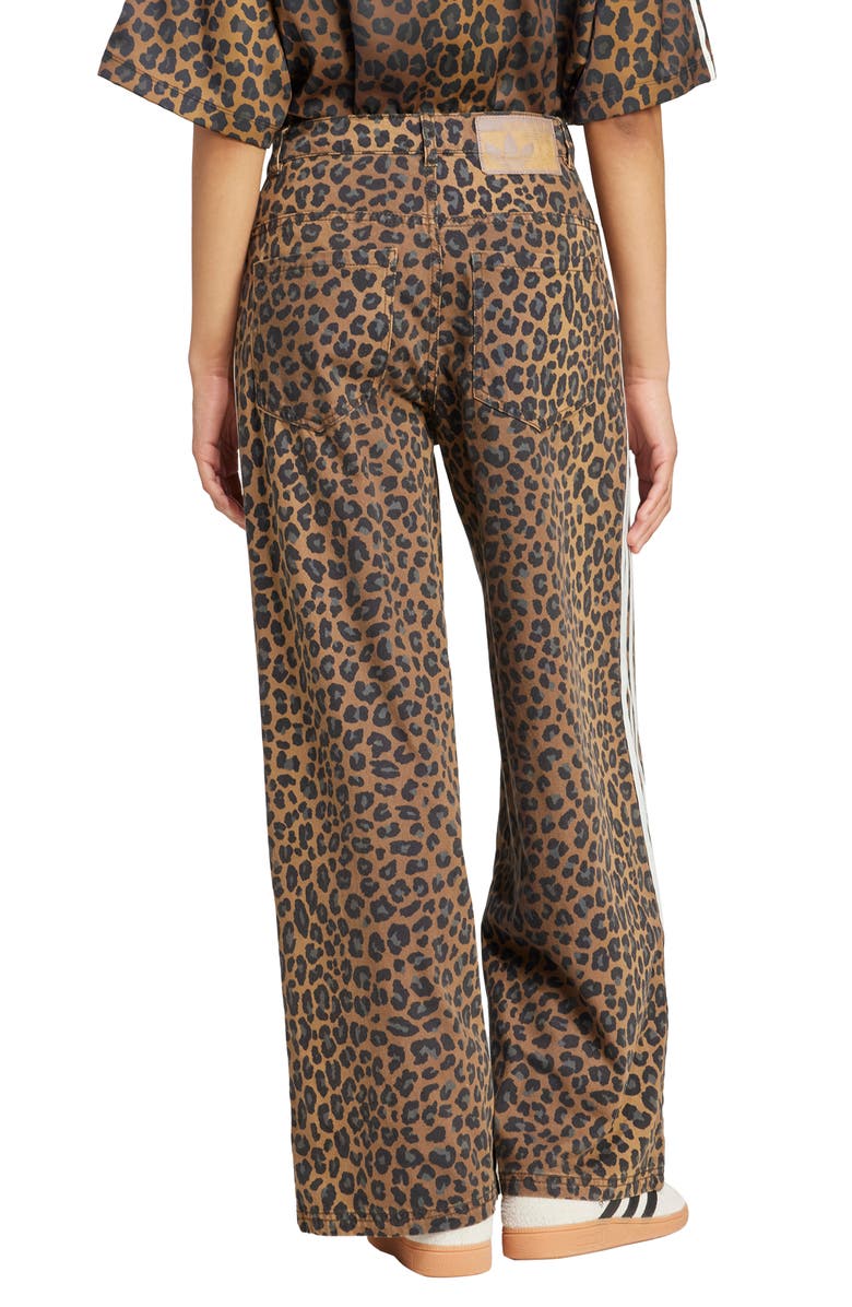 adidas Originals Leopard Print Loose Pants, Alternate, color,