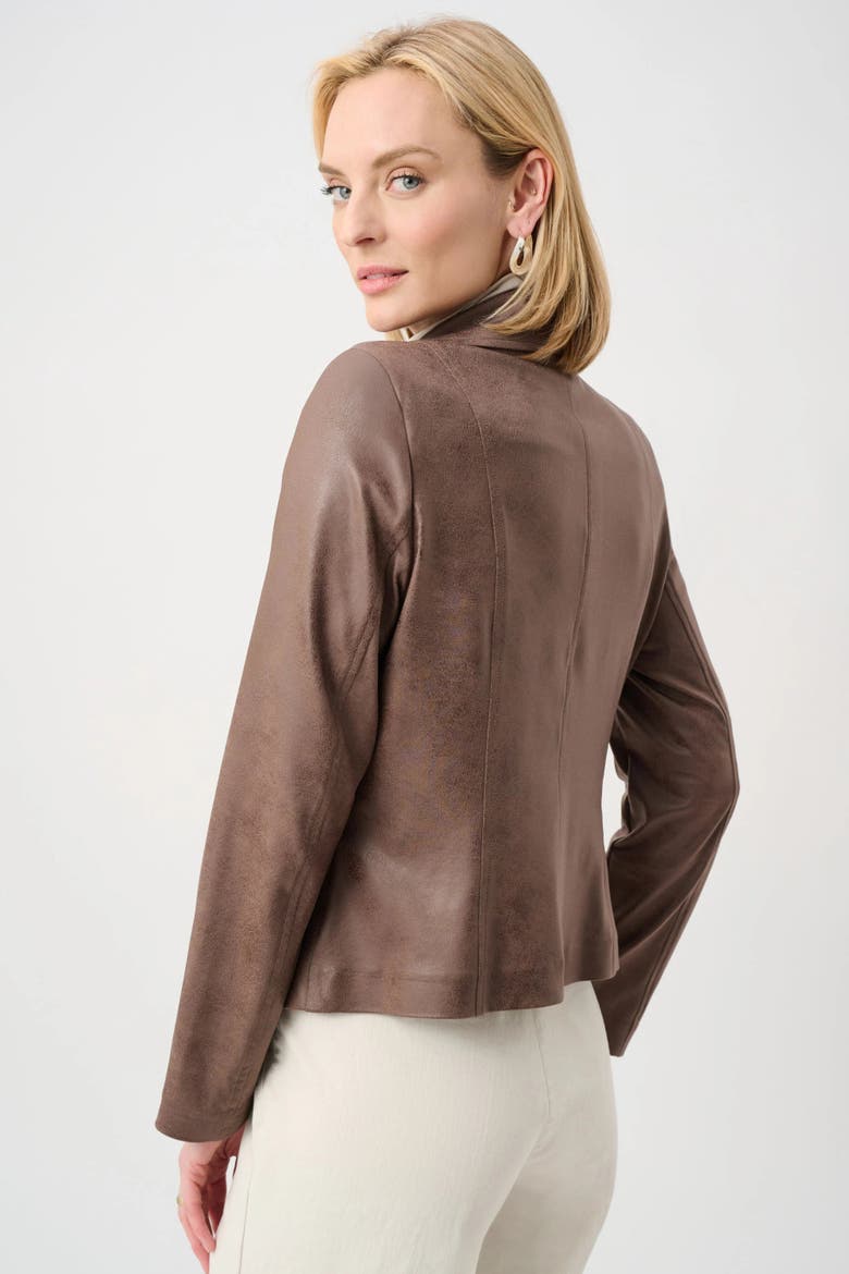 Foiled Knit Fitted Jacket, Alternate, color, Mink