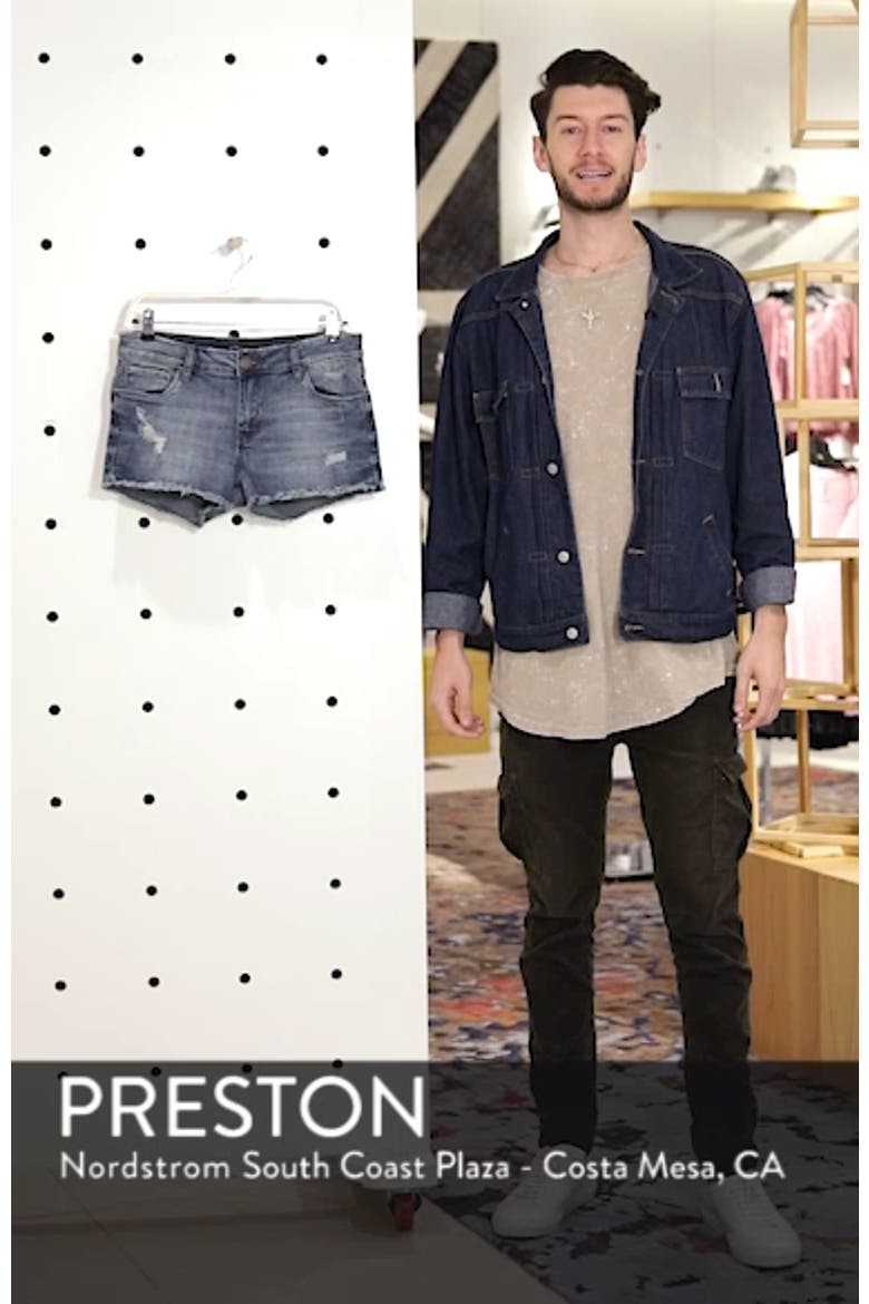 Boyfriend Distressed Denim Shorts video
