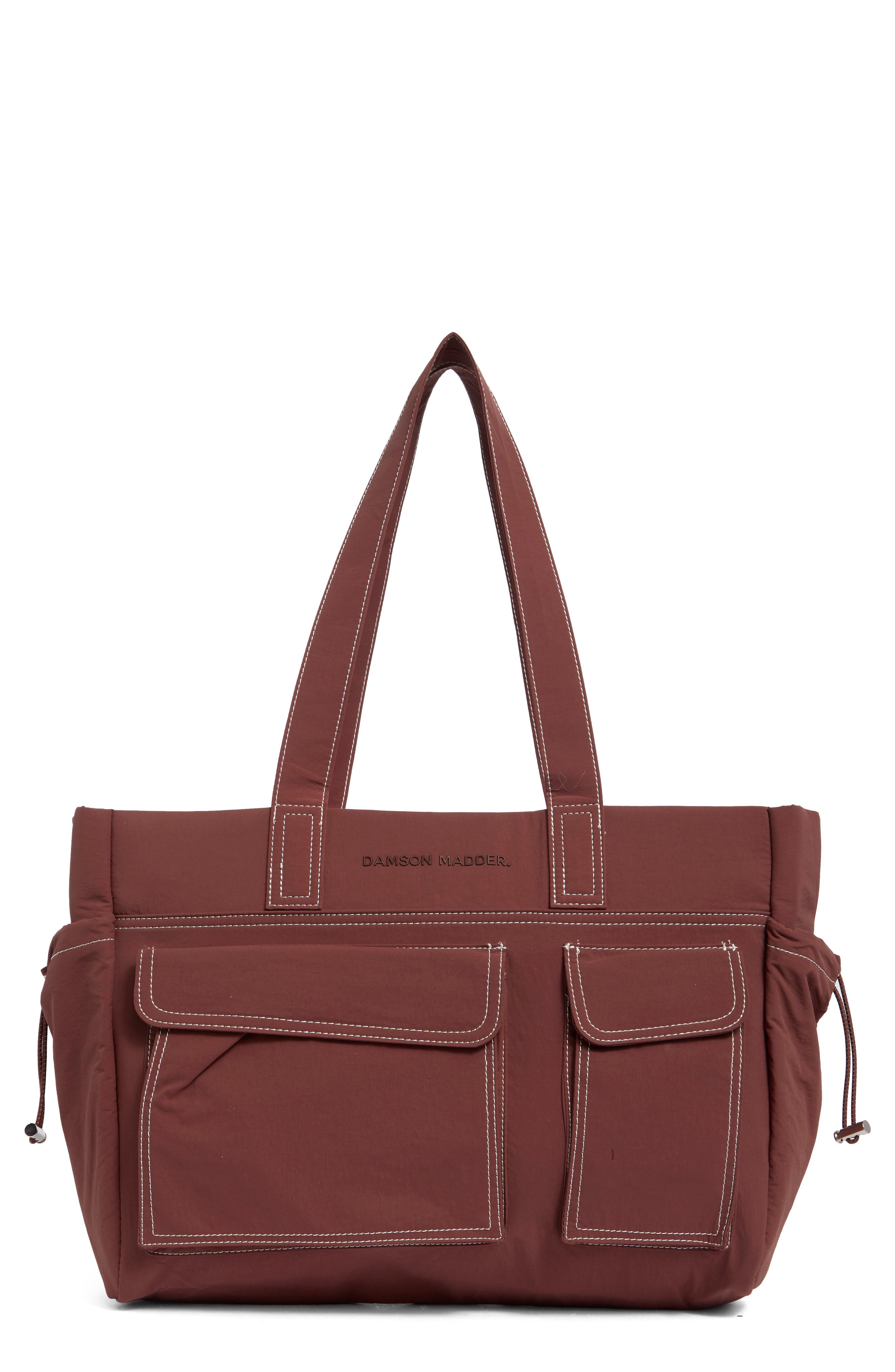 Eliza Techy Tote Bag, Main, color, CHOC