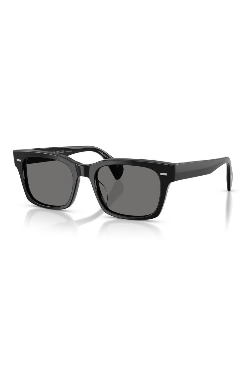 Ryce 54mm Polarized Square Sunglasses, Alternate, color, BLACK / POLAR GREY