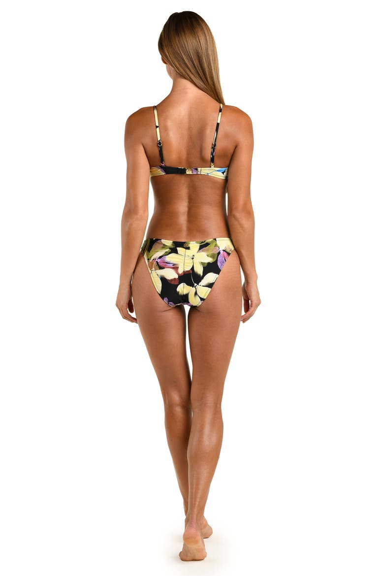 Afterglow Bralette Bikini Top, Alternate, color, BLACK MULTI