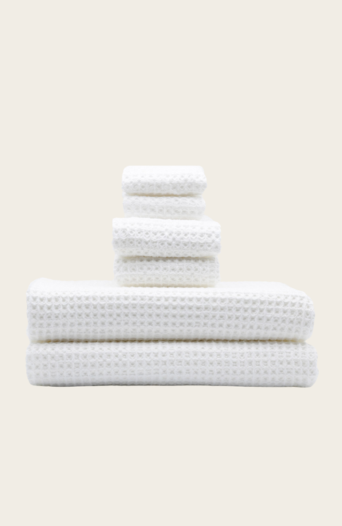 Italic Sedona Waffle Towels In White