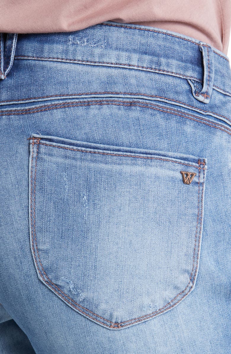 Wit & Wisdom 'Ab'Solution Fray Hem Kick Flare Jeans, Alternate, color,
