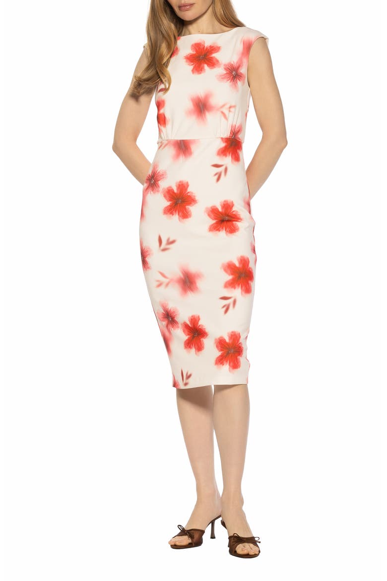 Noor Shift Dress, Alternate, color, PINK FLORAL
