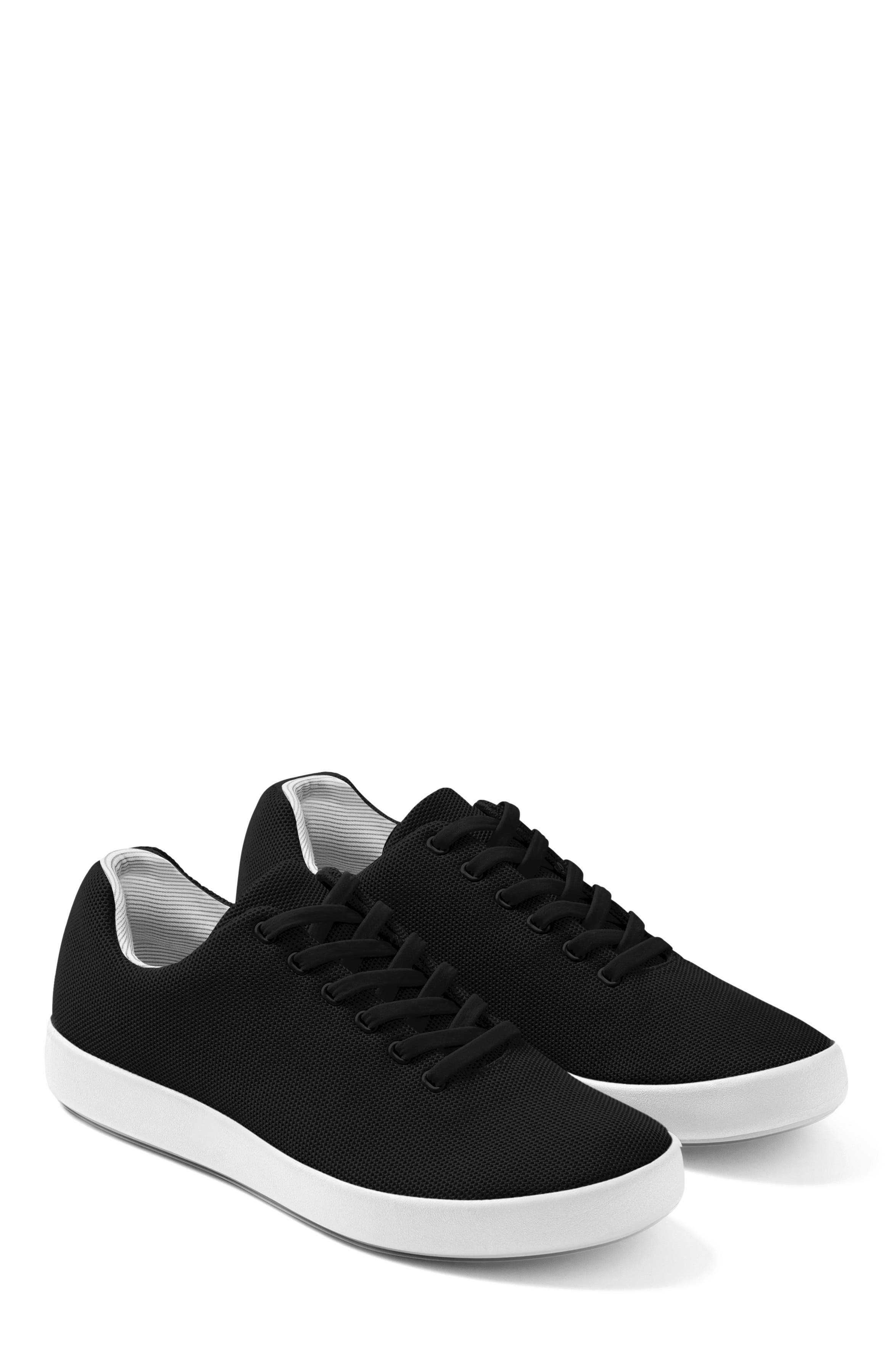 Atoms Model 000 Sneakers, Alternate, color, Black & White