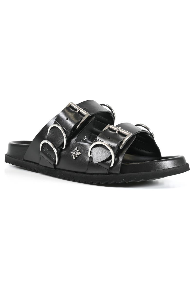 JOHN RICHMOND Two-Strap Sandal, Main, color, Black