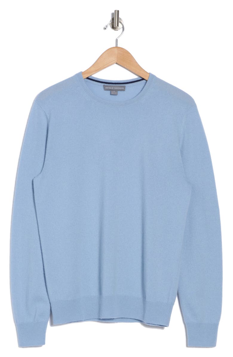 Amicale Crewneck Cashmere Sweater, Alternate, color, Light Blue