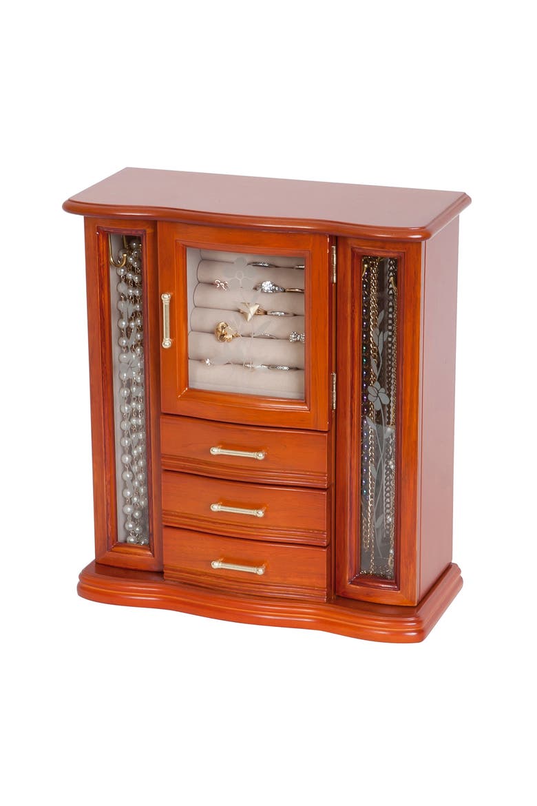 Mele & Co. Richmond Jewelry Box, Main, color, BROWN