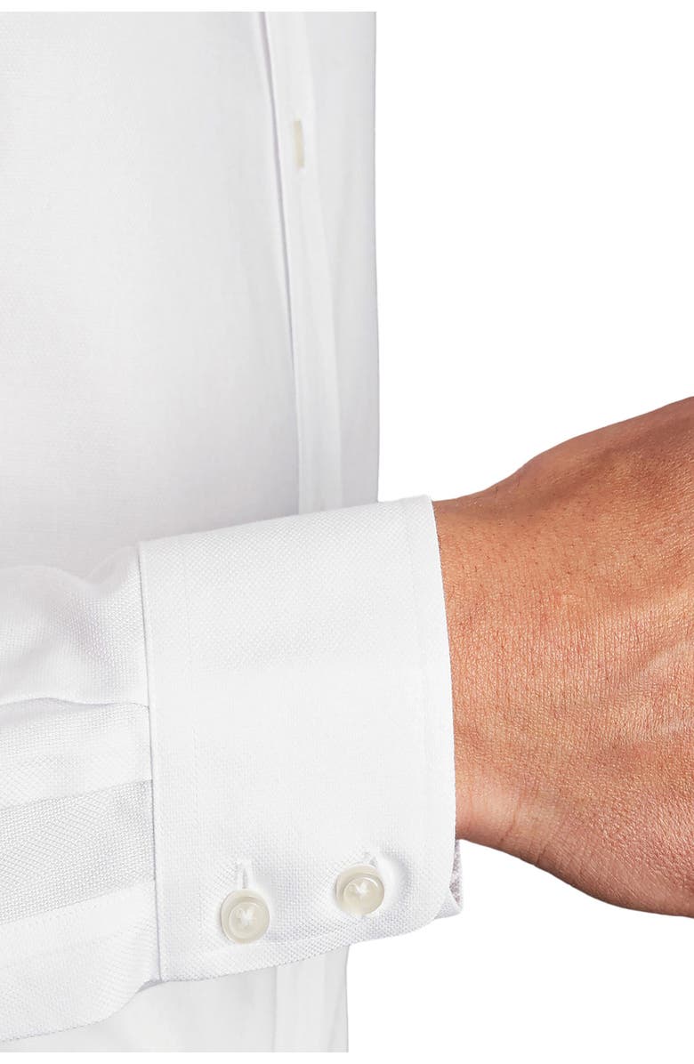 Charles Tyrwhitt Non-Iron Royal Oxford Slim Fit Shirt Single Cuff, Alternate, color, White
