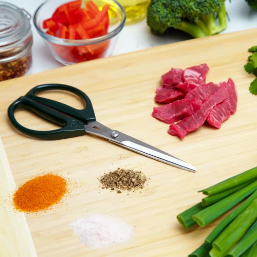 Joyce Chen Stainless Steel 8" Kitchen Scissors In Green
