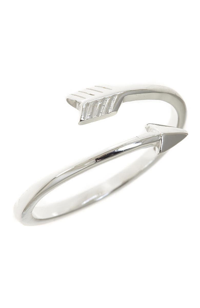 Sterling Forever Sterling Silver Arrow Ring, Main, color,