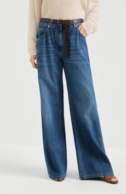 Brunello Cucinelli Baggy trousers in Denim at Nordstrom, Size 42