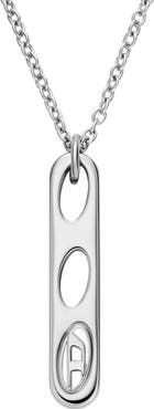 DIESEL® Oval D Bar Pendant Necklace