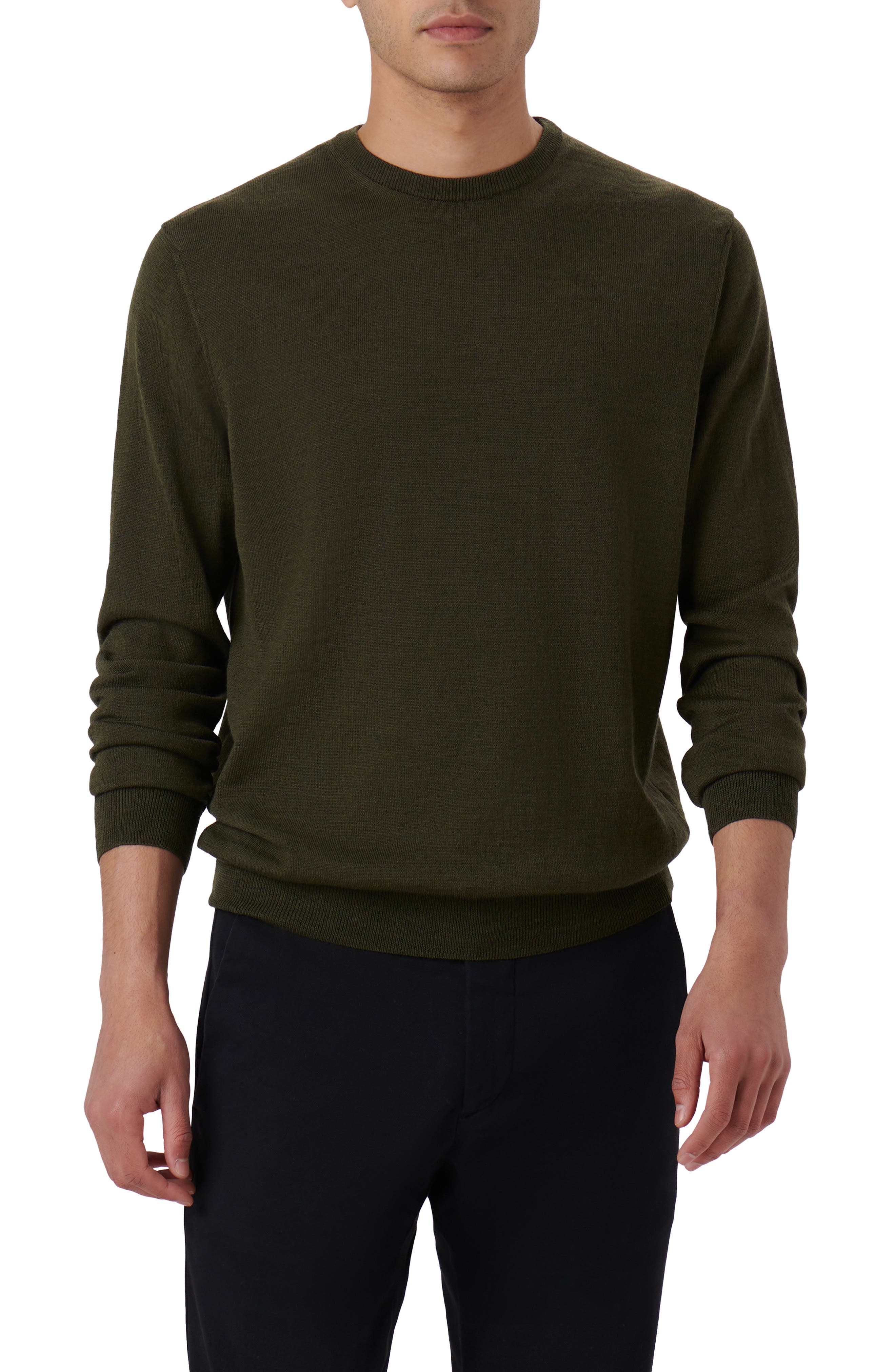 Bugatchi Merino Wool Crewneck Sweater