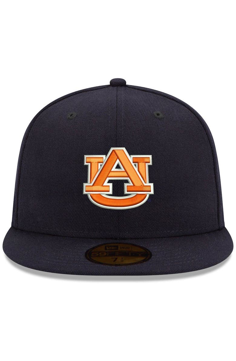 New Era Auburn Tigers Navy Blue 59Fifty Fitted Hat, Alternate, color, Navy