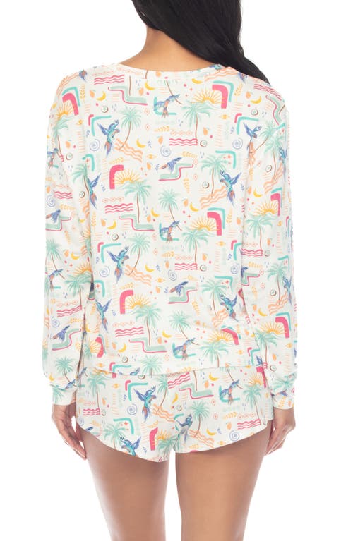 Honeydew Play It Cool Short Pajamas In White Tropical Mix
